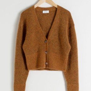& Other Stories Wool Blend cardigan -Camel Melange